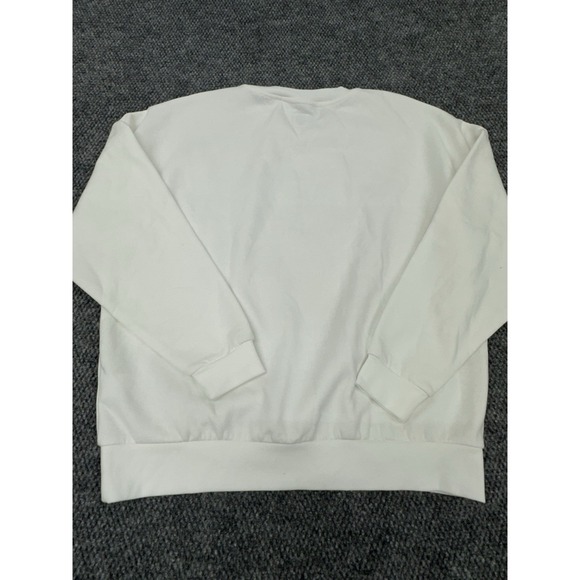 LSU Tigers Gameday Couture Womens Medium White Crewneck Sweatshirt Oversized Fit - Picture 9 of 11